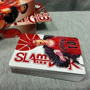 54Pcs Cards Anime Slam Dunk Sakuragi Poker Toy Cosplay Board Game Cards Hardcover Collection Box