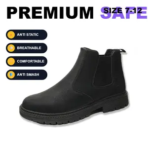 Steel Toe Safety Shoes Unisex, Waterproof Breathable Work Sneakers, Slip Resistant Sole and Puncture Proof Midsole for Factory, Industrial and Maintenance Tasks