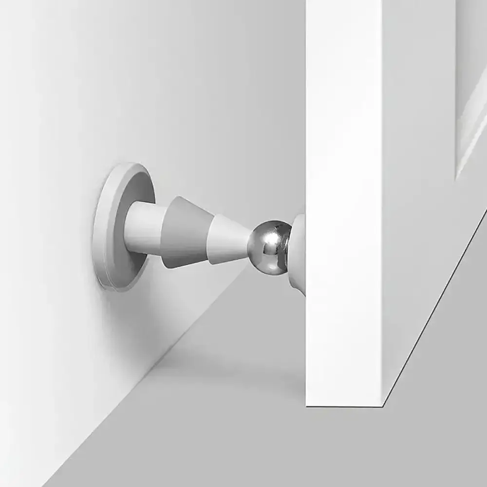 Magnetic Silent Door Stop, Silicone Punch-free Anti-collision Door Stop, Locking Door Stop for Home Use