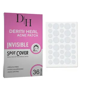 Dermi Heal Acne Patch, Hydrocolloid Acne Pimple Patch for Face, Blemish & Zit, 36 count Skincare Sensitive Skin Repair Peel Daily Treatment Creamy