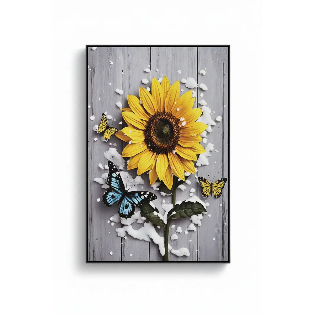 Winter Sunflower Wall Art