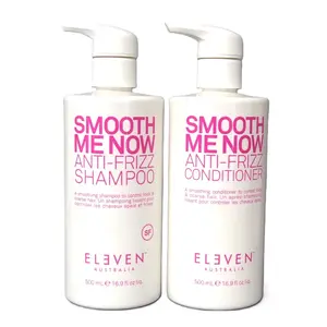 Eleven Australia Smooth Me Now Anti-Frizz Shampoo & Conditioner Set 500ml Each - Hydrating & Smoothing Formula for Thick Coarse Hair - Cruelty-Free & Paraben-Free