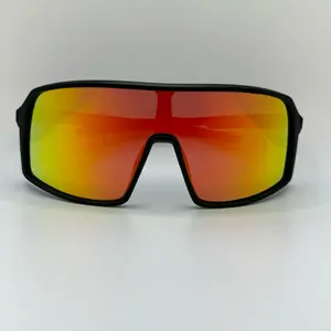 Polarized Red Mirrored Sports & Outdoors Sunglasses with UV400 Protection For Men And Women