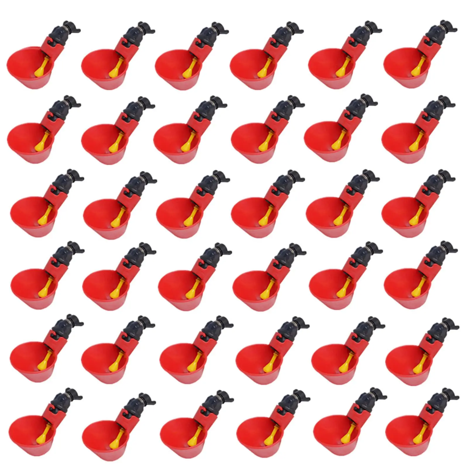 36Pack Fully Automatic Poultry Drinking Machine Chicken Drinking Cup, Chicken Drinking Watering Cups/Poultry Drinking Machine (36)