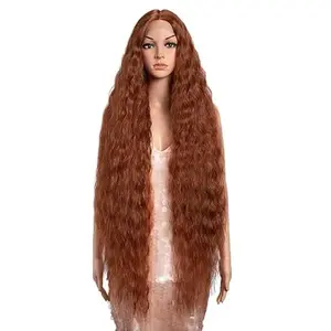 [Style Icon] 41" Bohemian Wig Lace Front Synthetic Wigs Super Long Wavy 6" Deep T Lace Wigs with Baby Hair