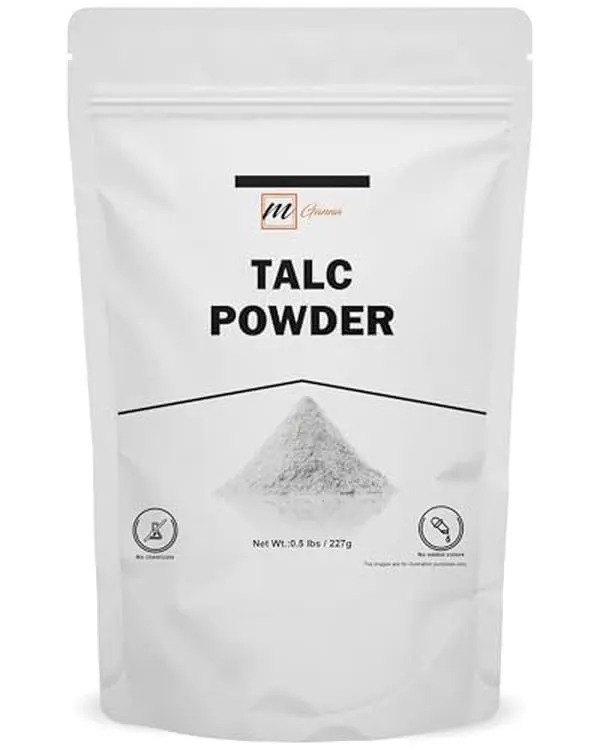 100% Natural Talc Powder for Facial Make-up, Absorption, Lubrication, and Multi-Purpose 0.5 LBS / 227 GMS
