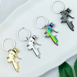 Creative Mini Spray Gun Car Keychain, Customized Car Key Pendant, Automotive Culture Key Chain, Gift Keychain for Car Enthusiasts