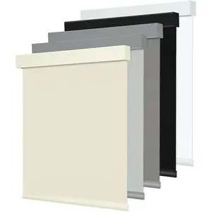 Allesin zen Cordless Blackout Roller Shades for Windows,Free-Stop,UV Protection,Safer for Kids, Pets, Helps Reduce Heat and Save Energy,Thermal Insulated Fabric Window Blinds for Bedroom,Office,Babyroom