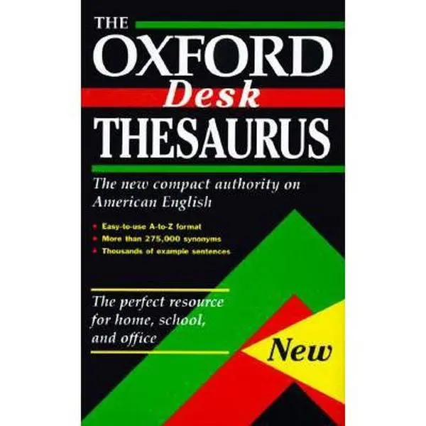 USED Book - The Oxford Desk Thesaurus by Laurence Urdang (Hardcover) - english