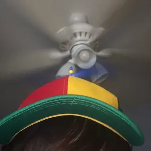 Adult Propeller Hat Unisex Adjustable Rainbow Helicopter Style Headwear Fun Holiday Accessory Unique Party Costume Cap