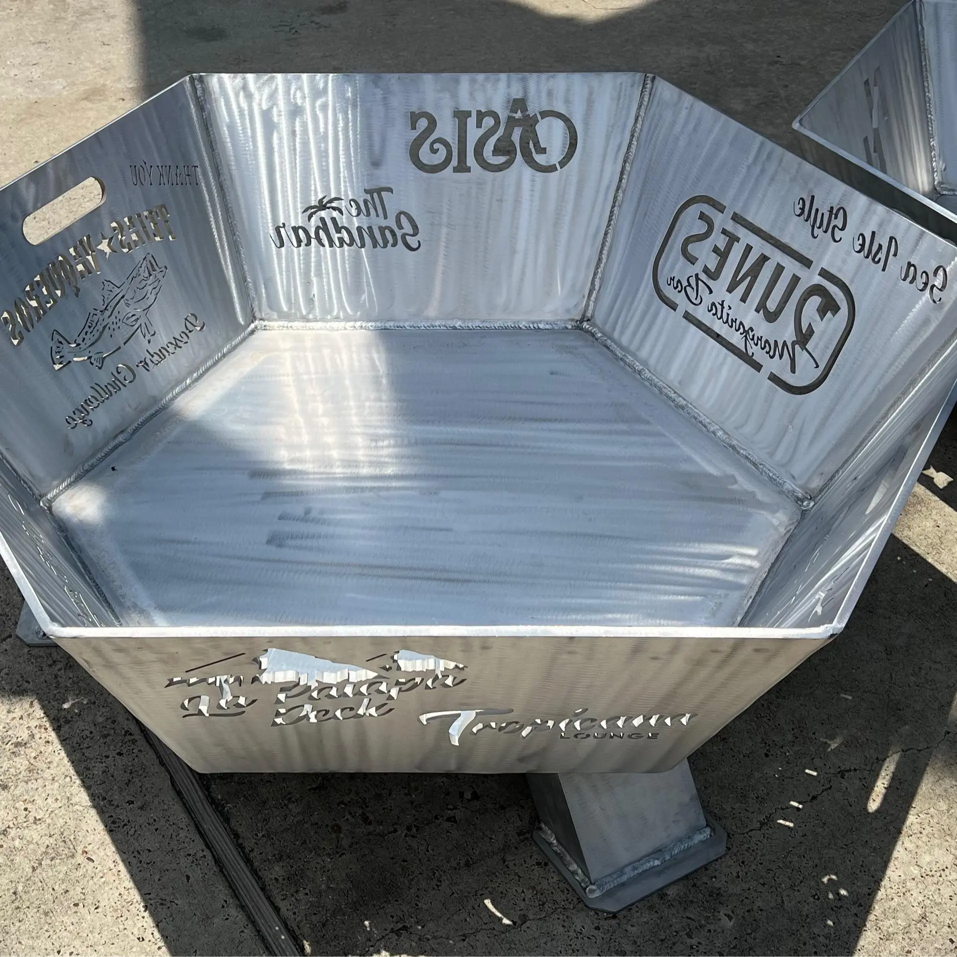 Back Yard Standard & Outdoors Welded Aluminum Fire Pit