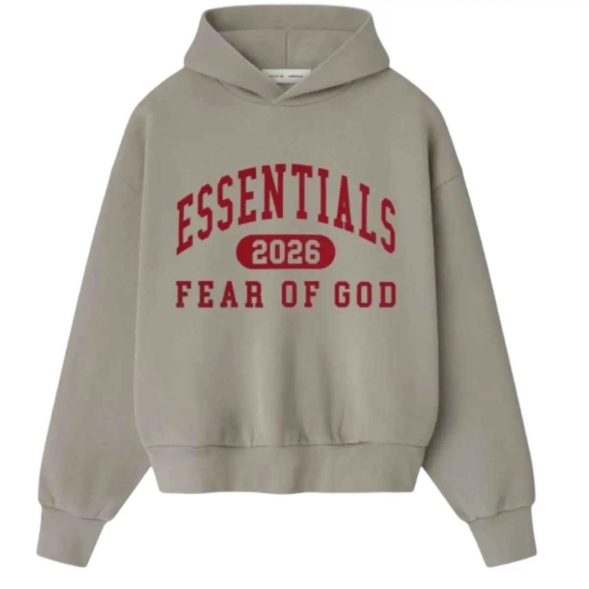 Fear of God Essentials Classic Hoodie Smoke Grey Men's Fashion Tops New