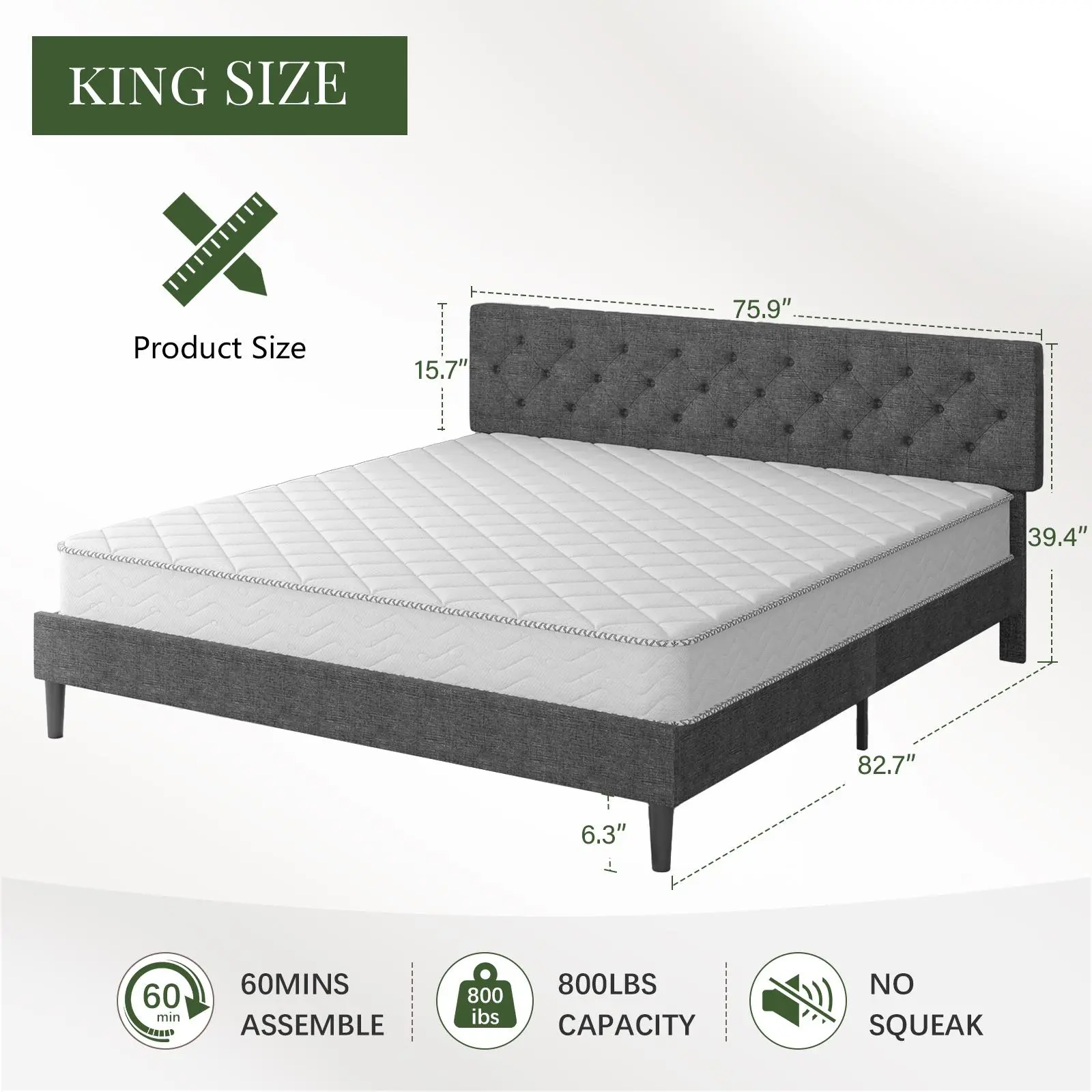 King Size Grey