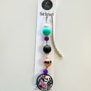 Skull spicy reader metal hook bookmark