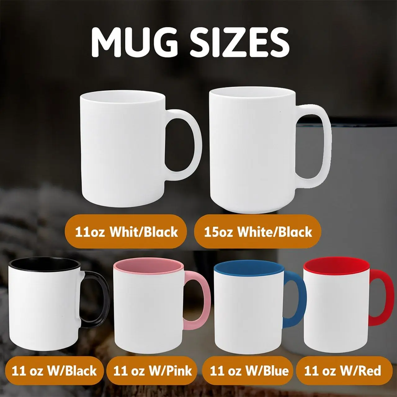 Boobees Pattern Coffee Mug, 11 oz or 15 oz Ceramic Drinkware with Large  Handles, Printed in the USA - TikTok Shop