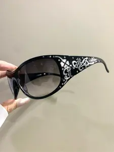 Vintage Punk Style Glasses, Trendy Retro Eyeglasses for Women and Men, Fashion Accessories for Everyday Use and Outdoor Activities, Trendy Beach Eyewear