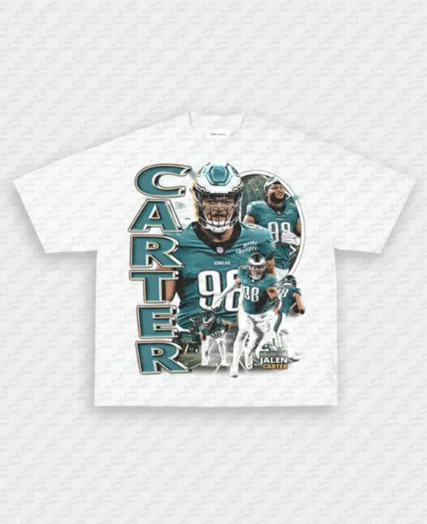 JALEN CARTER V2 TEE ,Retro Football Shirt ,Football Shirt Christmas Gift Unisex, Football 90s Vintage Fan Gift,football American Graphic Vintage, Gift For women And Man Unisex T-shirt