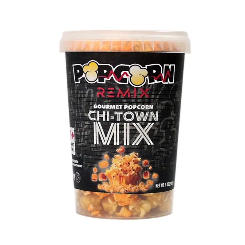 Popcorn Remix Gourmet Chi Town Mix Popcorn, Savory Crunchy Snack with a Caramel Cheddar Flavor
