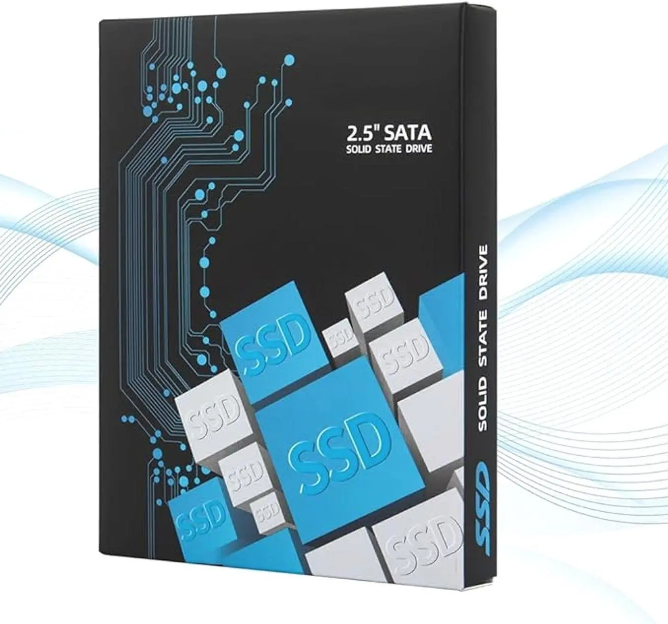 2.5 Inch SATA SSD External Hard Drive Enclosure Tool Free USB 3.0 Housing Case for Laptop Desktop Data Storage