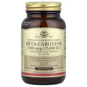 Solgar Naturally Sourced Oceanic Beta-Carotene, 90 Softgels