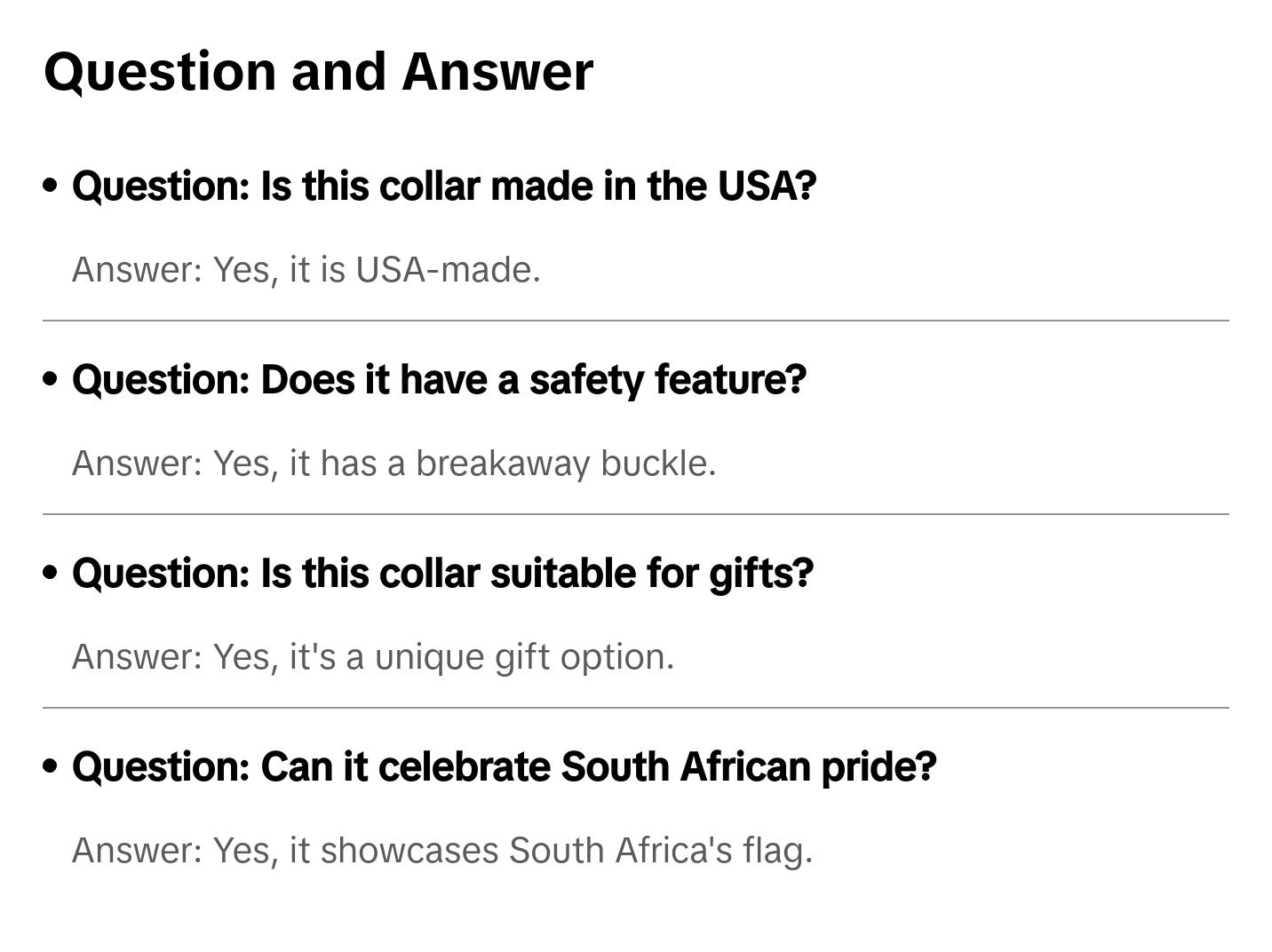 Cat Collar with South Africa Flag | Great For National Holidays, Festivals, Parades, Sporting Events, Pride Events