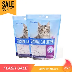 Cat Litter Crystals, Non Clumping Cat Litter Odor Control Kitty Litter Non Clumping No scooping Low Dust, Low Tracking, Lightweight, Dehydrates Waste, Lavender