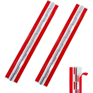 2 PCS Set of Acrylic Hinge 300 mm Continuous Piano Hinge 12" Acrylic Hinge 12" Hinge for Plexiglass Aquarium Lid Cabinet Box DIY Display 300x45 mm