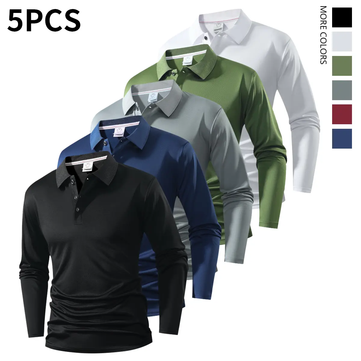 Black navy blue gray green white