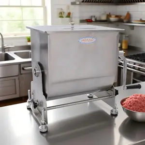 Hakka 22.5Liter / 45 lb Capacity Tilt Tank Manual Meat Mixers ,Sausage Mixer Machine