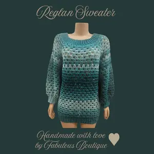 Granny Square raglan sweater