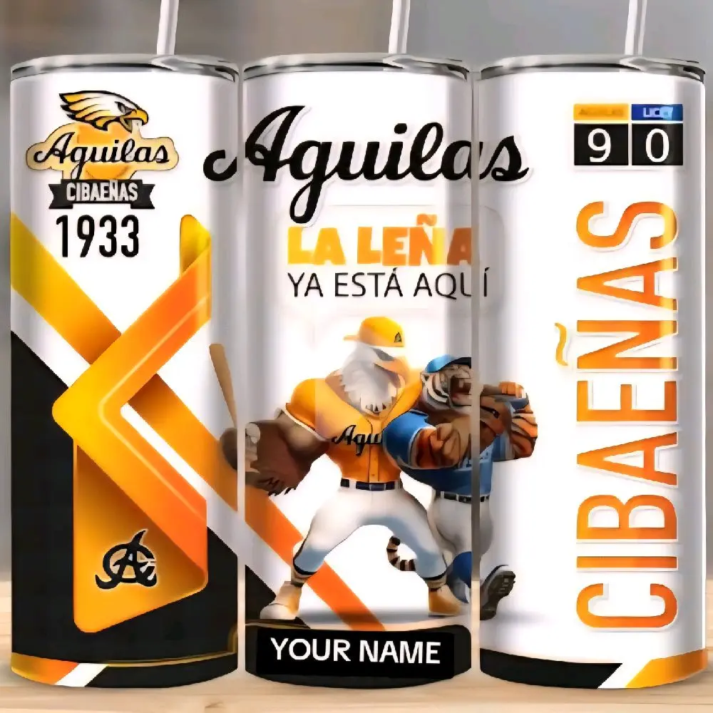 Aguilas Cibaenas 1933 Tumbler with Personalized Name and Team Logo for Fans