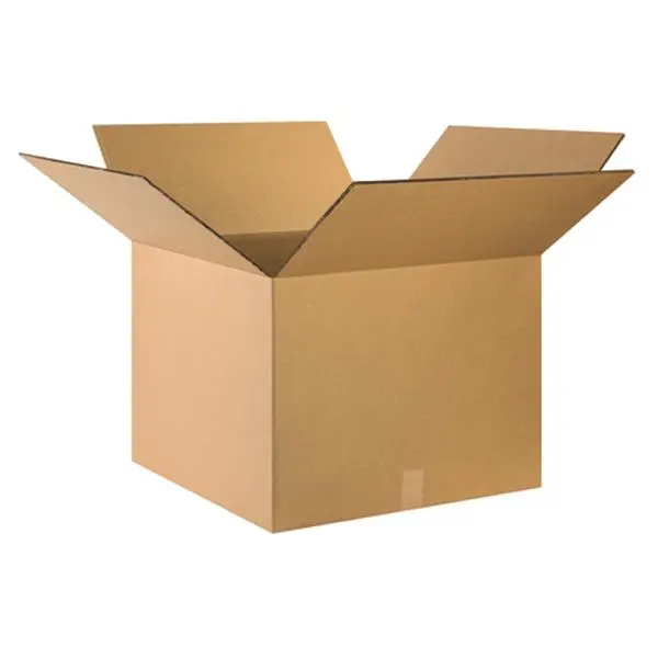 Box Partners HD242418DW Heavy-Duty Cardboard Boxes, 24 in. x 24 in. x 18 in., 275# d.w./ect-48 Kraft Corrugated, 10-Count, Ship Flat, Heavy-Duty Construction, Stacking Strength