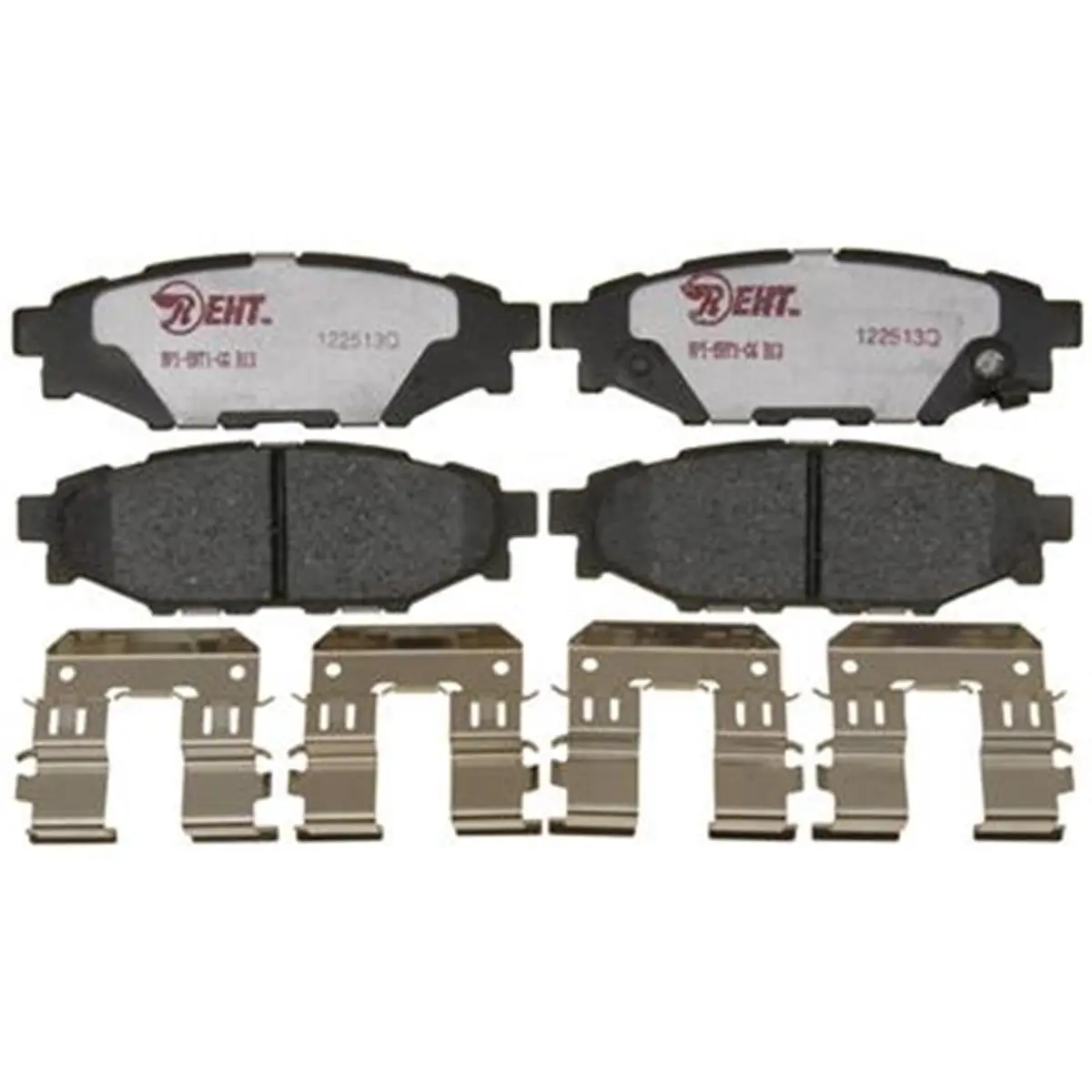 212 MAIN New Brake Pads, RM Brakes EHT1114H Semi-Metallic Brake Pad Set With Hardware