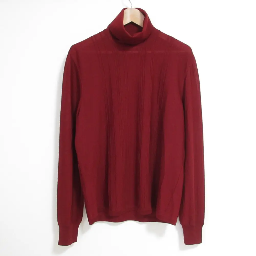 Pre-owned HERMÈS Wool Small Leather Goods Hermes High Gauge Sweater