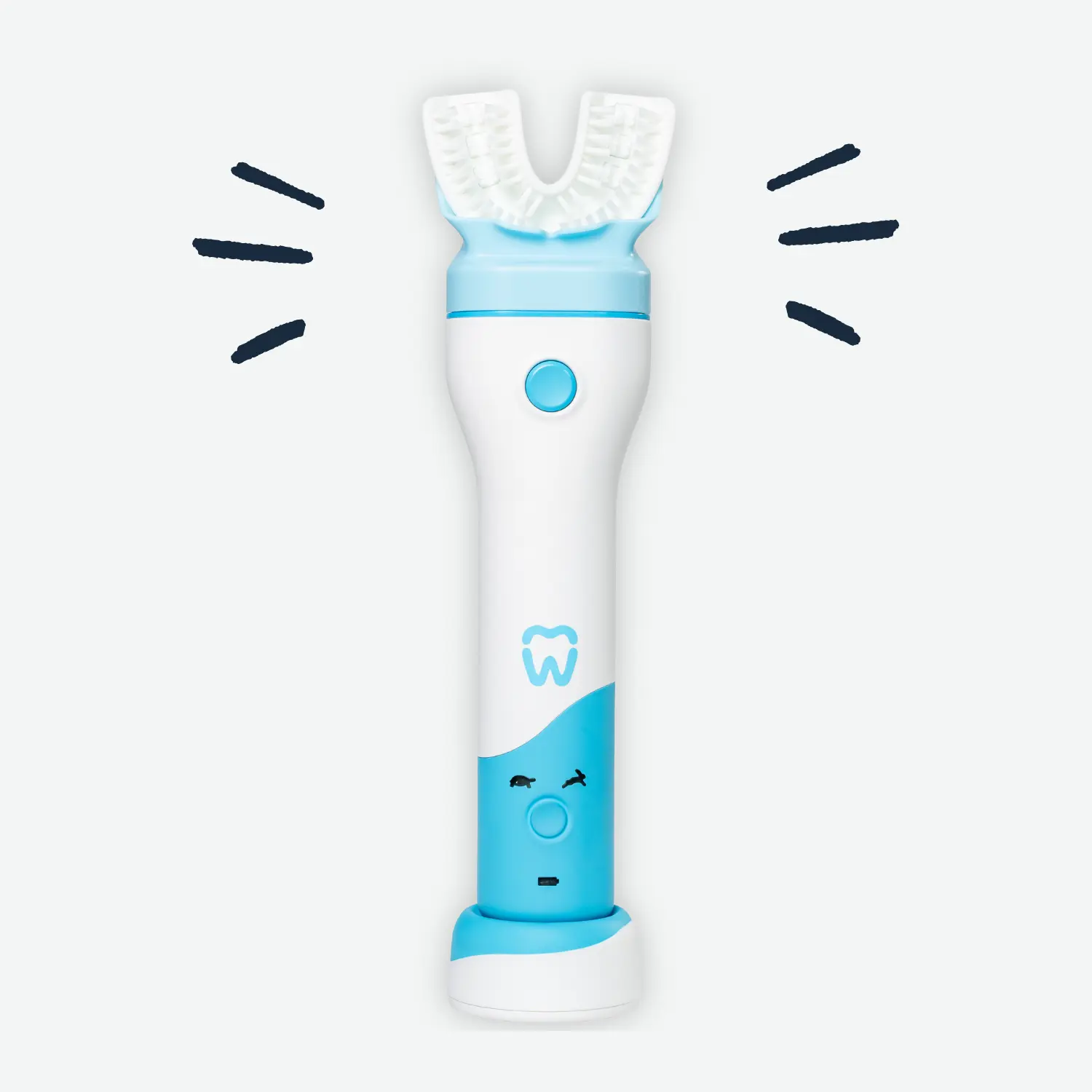 Willo BrushBot Kids Toothbrush Starter Kit - Automatic Lithium Ion Powered, Gentle & Deep Clean Modes, Smart Sensor, Rechargeable Battery, Perfect for Kids 5-13