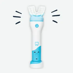 Willo BrushBot Kids Toothbrush Starter Kit - Automatic Lithium Ion Powered, Gentle & Deep Clean Modes, Smart Sensor, Rechargeable Battery, Perfect for Kids 5-13