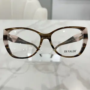 DI VALDI The Diva Arc Eyewear - Stylish Tortoiseshell Frame for Women's Fashion Glasses