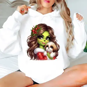 Grinmas Lady With Pet Shirt, Funny Christmas Shirt, Sweatshirt, Hoodie, Funny Christmas Tee, Family Christmas Movie Shirt, Best Christmas Gift Ideas, Christmas Shirt