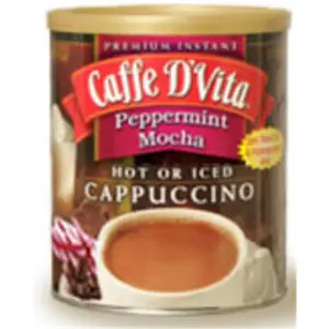 Caffe DVita Peppermint Mocha Cappuccino 6 1lb canisters, Coffee, Beverage