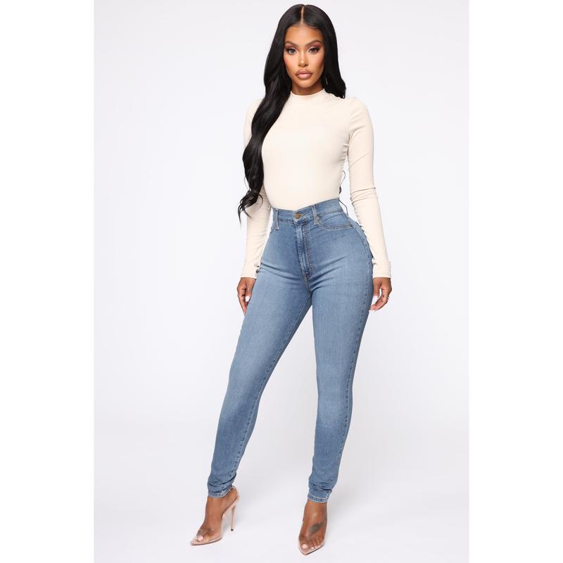 Flex Game Strong Super High Rise Skinny Jeans - Light Wash