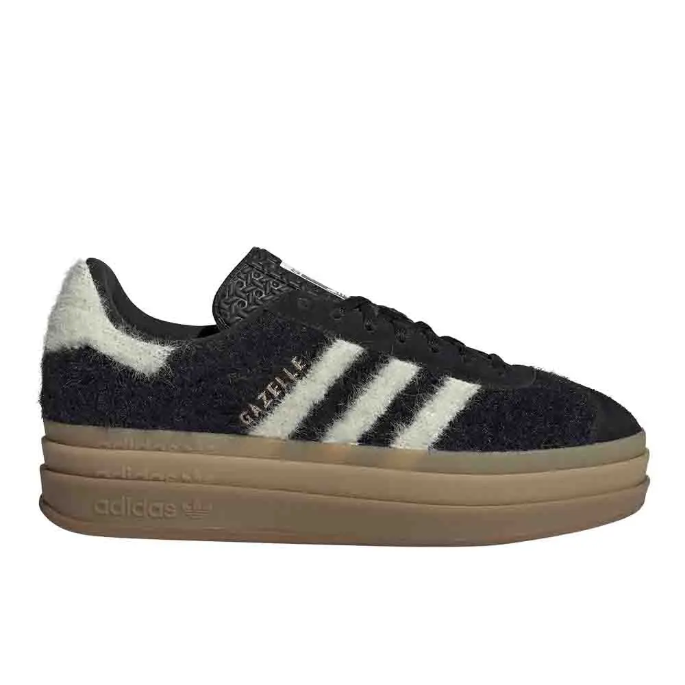 adidas Womens Gazelle Bold Sneakers Shoes Casual - Black