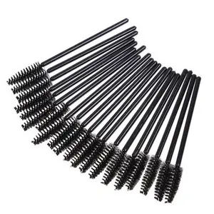 TIKA 100-Pack Disposable Eyelash Extension Brushes – Professional Eyebrow & Mascara Wand Applicators for Flawless Eye Makeup