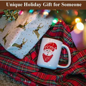 Unique Gift for Someone - 11-oz Ceramic Cup for Coffee Soup Tea Milk Coffee with Milk Hot Chocolate with  Design for a Special Gift - Cake, Foods Mug Washable Reusable Drinkware fathers day