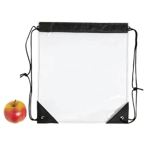 14" x 16" Transparent Drawstring Bags