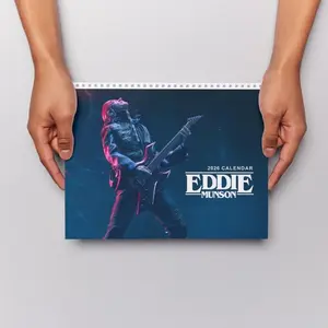 Eddie Munson 2026 Calendar Wall Calendar, Pop Culture TV Character Art Gift, Monthly Planner with Colorful Prints