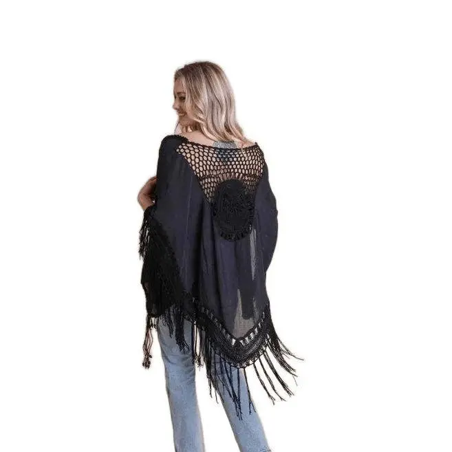 Boho-Chic Crochet Kimono