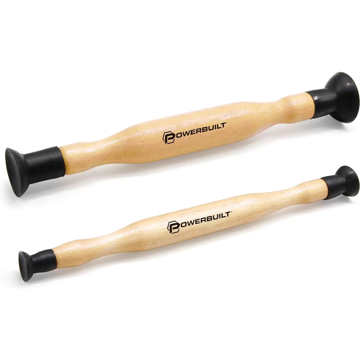 2 Piece Double Cup Valve Grinder Set, Double Ended Grip Valve Grinding Lapping Stick Tool Set, Sizes for 5/8" 13/16" 1-1/8" 1-3/8"- 648448, Groove-Locked, Inches, Multi-Size
