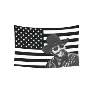 Hank William jr With His Signature Tapestry For Decorate Clubs Concerts Bars University Dormitories Living Rooms Bedrooms Tapestry, Gifts. boys and girls room decor