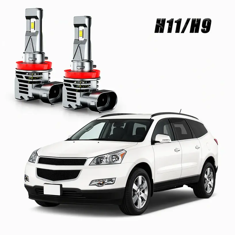 For Chevrolet TRAVERSE 2009 2010 2011 2012 2013 2014 2015 2016 2X H11 6000K White LED Headlight Low Beam Bulbs