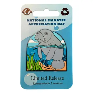 National Manatee Appreciation Day Pin With Magnet
